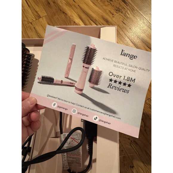 💕 L’ange Le Volume 75mm 2-in-1 Volumizing Brush Dryer – Light Pink – Gently Use - Picture 7 of 10